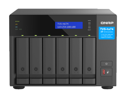 QNAP威联通TVS-h674 6盘位NAS网络存储服务器 文件共享 私有网盘 成都总代理